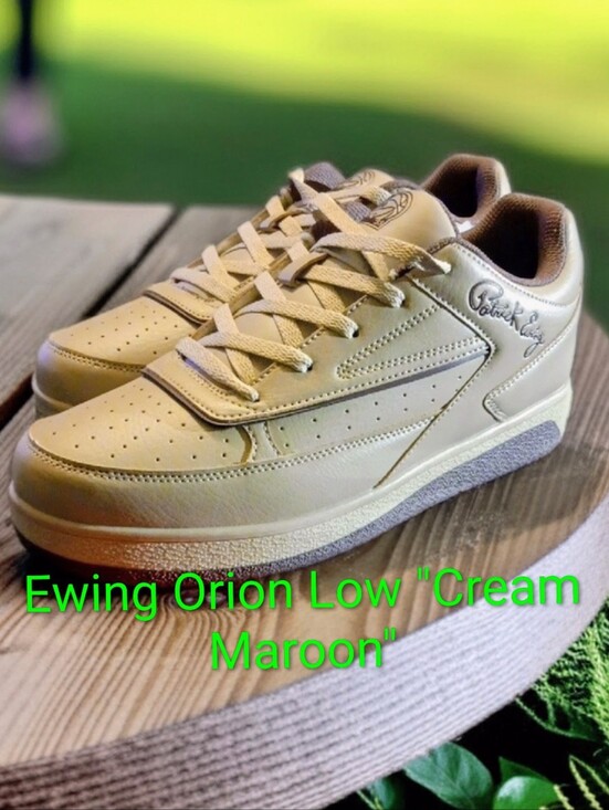 Patrick Ewing Other - Ewing Orion Low "Cream Maroon" Sneakers Mens 9 Womens 10.5 NWBOX